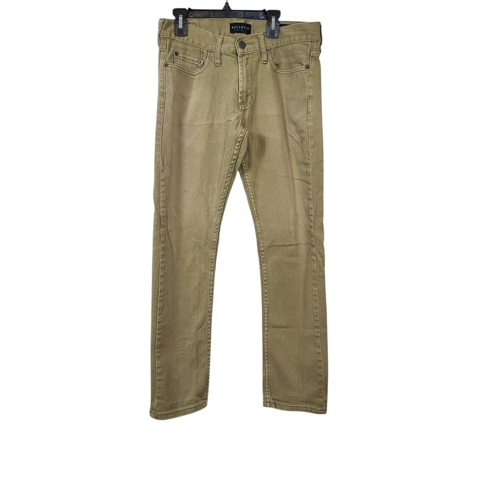 Bullhead Denim Co Mens Tan 5-Pocket Skinny Normcore Jeans 30x30 Vtg Minimalist